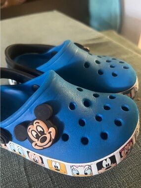 CROCS Kids Blue Mickey Mouse Clog Sandals